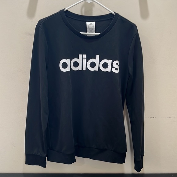 Adidas Essentials Linear Logo Crew Neck Sweatshirt - Picture 3 of 10